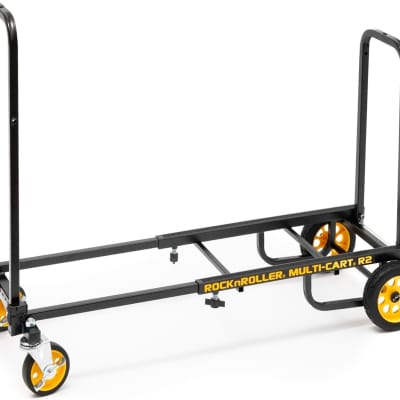 Rock-N-Roller R2RT (Micro) 8-in-1 Folding Multi-Cart/Hand Truck/Dolly/Platform Cart/26" to 39" Telescoping Frame/350 lbs. Load Capacity, Black image 1