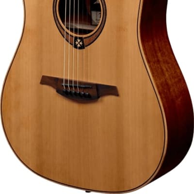 Lag T70DCE Tramontane Dreadnought Cutaway Natural image 2