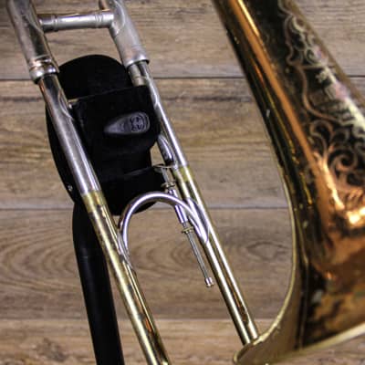 FE Olds and Son Tunable Slide Trombone Los Angeles in Lacquer image 2