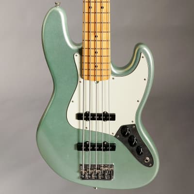 Fender American Professional II Jazz Bass V with Maple Fretboard 2020 - Mystic Surf Green for sale