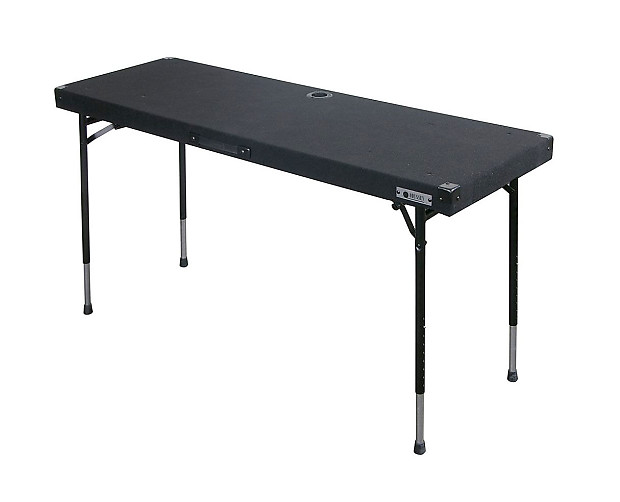 Odyssey CTBC2060 Carpeted Folding DJ Table with Adjustable Legs image 1