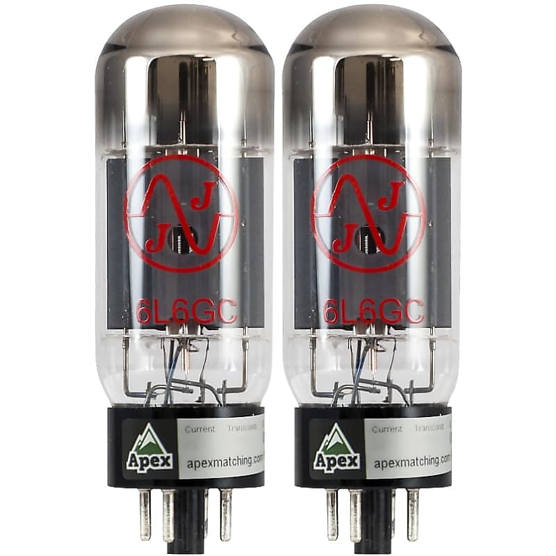 JJ 6L6GC Burned In Power Vacuum Tubes for Electric Guitar Amplifier - Apex  Matched Pair