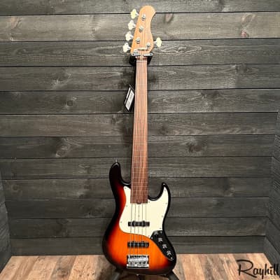 Sadowsky SMX MetroExpress Vintage JJ 5-String Fretless Tobacco Sunburst Electric Bass Guitar image 11