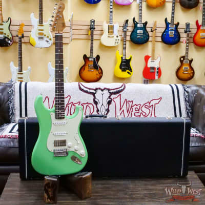 LsL Saticoy One B S Style HSS Roasted Flame Maple Neck Rosewood Fingerboard Surf Green image 6