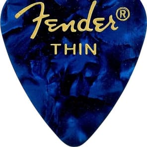 Fender 351 Shape Premium Picks, Thin, Blue Moto, 144 Count 2016
