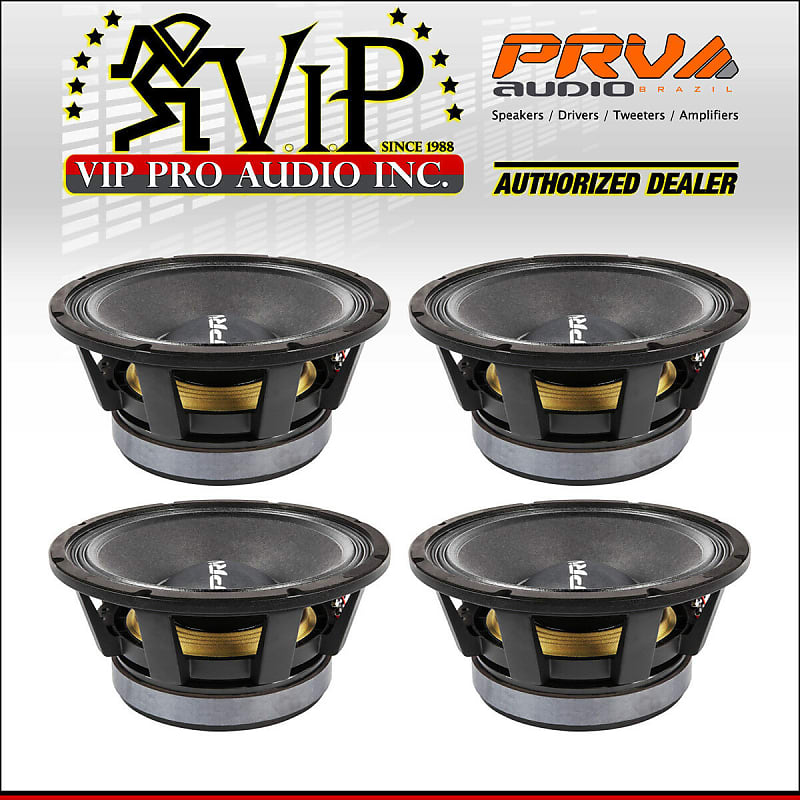 4x PRV Audio 12MR2000 Pro Audio Midrange Midbass 2000W 8Ohm Woofer