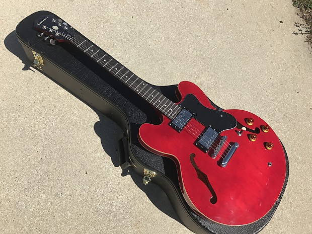 Epiphone Dot CH 335 Cherry Red Semi hollow body Archtop Electric 