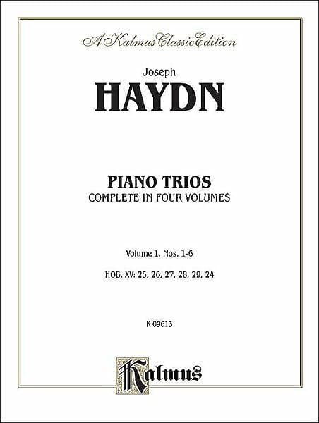 Trios for Violin, Cello and Piano, Volume I (Nos. 1-6, HOB. XV: 25, 26, 27, 28, 29, 24) image 1