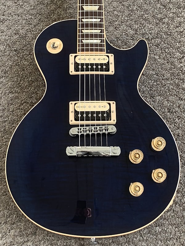 Gibson Les Paul Traditional Plus 2013 Chicago Blue | Reverb