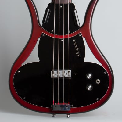 Ampeg  AUSB-1 Electric Bass Guitar (1967), ser. #788, original black hard shell case. image 3