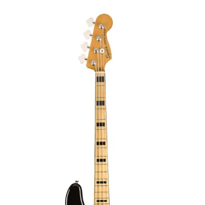 Used Squier Classic Vibe '70s Jazz Bass - Black w/ Maple FB image 4