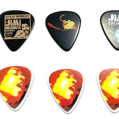 Dunlop Jimi Hendrix Guitar Picks Electric Ladyland Medium 6-Picks image 1