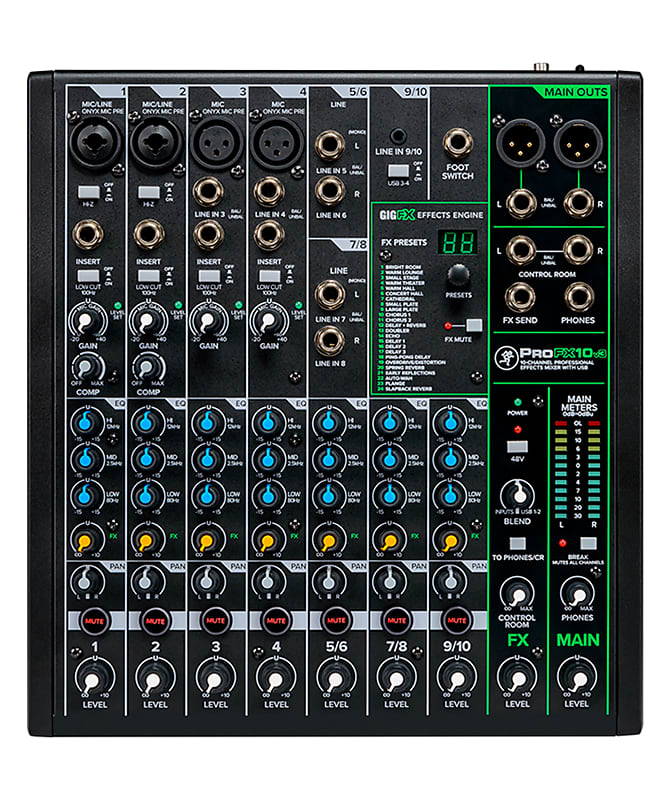 Mackie ProFX10v3, 10-channel Professional USB Mixer image 1