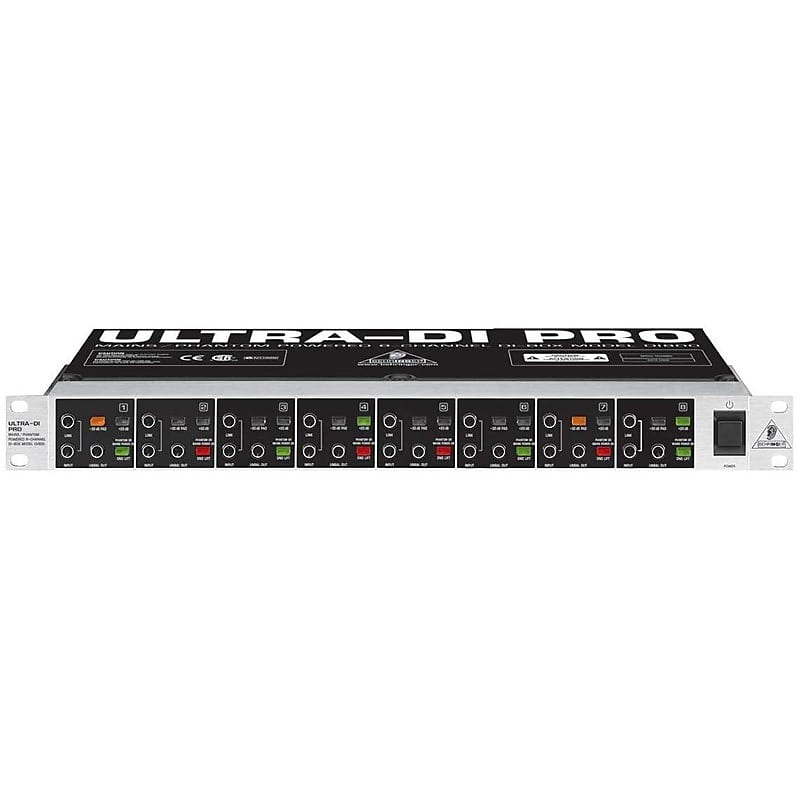 Behringer DI800 V2 Ultra-DI Pro 8-Channel Active Direct Box | Reverb