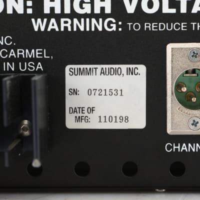 Summit Audio DCL-200 Dual Compressor Limiter w/ Manual & XLR Cables #48721 image 10
