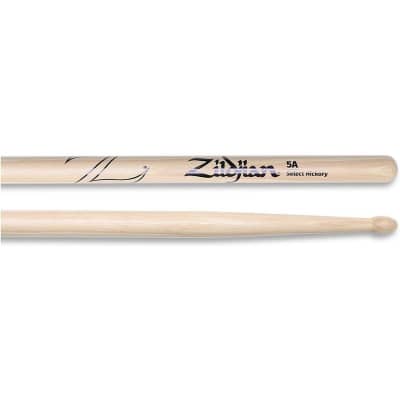 Zildjian Z5AAC Hickory Series 5A Wood Acorn Tip Drum Sticks 2010s - Natural image 2