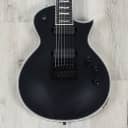ESP E-II Eclipse-7 Evertune Guitar, Black Satin, 7-String, Ebony Fretboard, Duncan Pickups