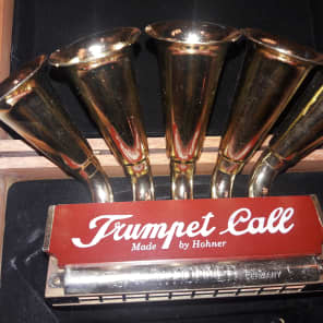 ORIGINAL HOHNER TRUMPET CALL HARMONICA WITH ORIG BOX NEAR