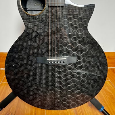 Enya Carbon Fiber Acoustic Electric Guitar X4 Pro 41' with Hard Case image 2