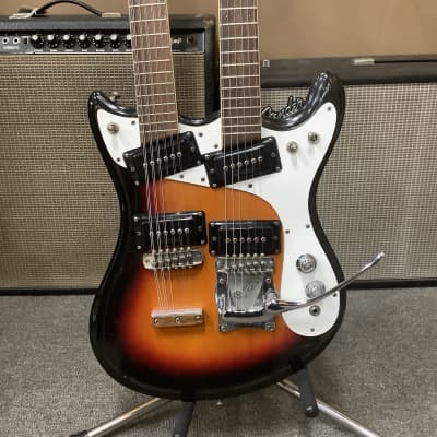1960s Mosrite Joe Maphis Double Neck 6/12 Sunburst image 1