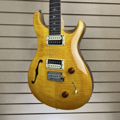 PRS SE Custom 22 Semi-hollow -  Santana Yellow w/Gig Bag + FREE Shipping #525 image 3