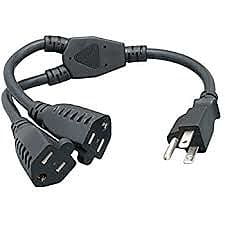 Hosa YAC-407 AC Power Y Cable image 1