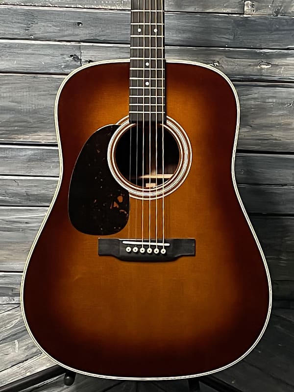 Martin Left Handed D-28 Standard Series Acoustic Guitar- Ambertone finish image 1