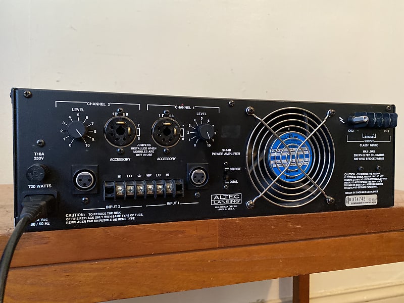 Altec Lansing Model 9444B Anniversary Series Stereo Power Amplifier. Pro  Serviced.