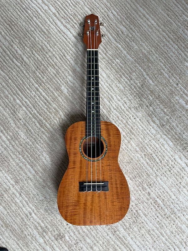 Island Ukulele Custom Build 4 String Tenor 2003 - Full Curly | Reverb