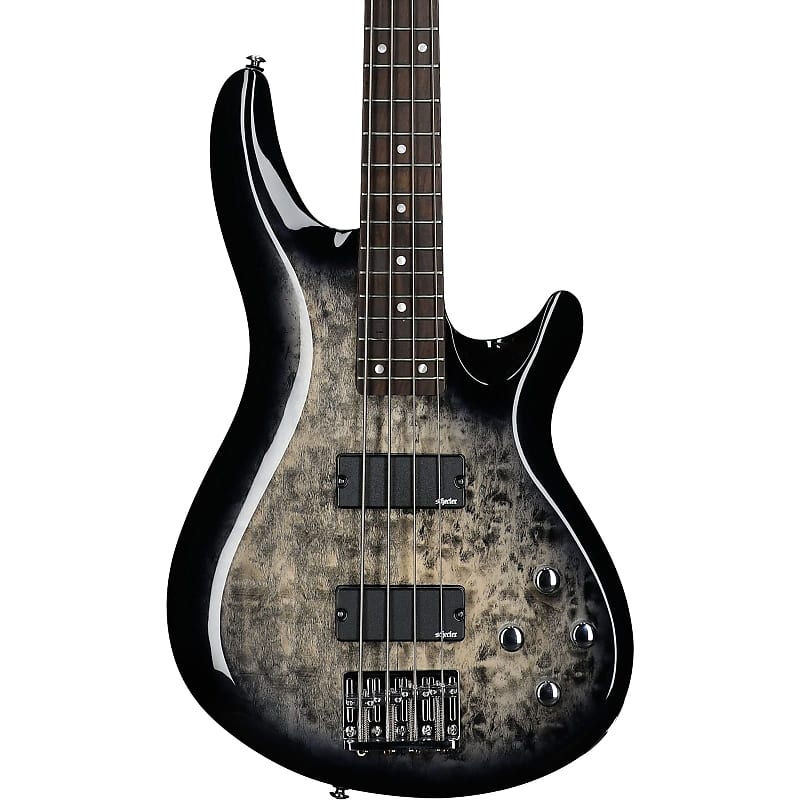 Schecter C-4 Plus Bass Guitar, Charcoal Burst image 1