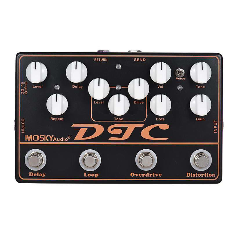 mosky audio DTC アナログマルチエフェクター Mosky DTC Analog Multi-function Guitar Effect Pedal features