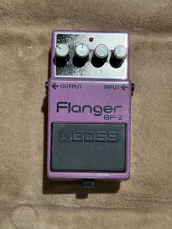 BOSS Flanger BF-2 紫 Boss BF-2 Flanger 1984-1990 (Green Label) Made In Japan | Reverb