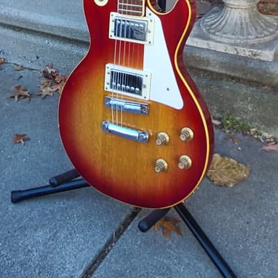 Vintage 1970s Eros Mark II MIJ Les Paul Style Guitar Copy w Case~Cherry Sunburst Finish~SHE'S A LOOKER! image 1