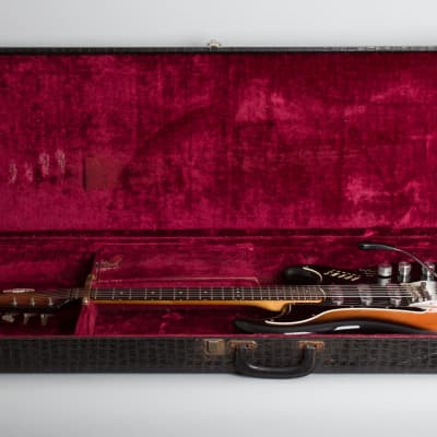 Burns  Jazz Split Sound Solid Body Electric Guitar (1965), ser. #9714, original black hard shell case. image 10