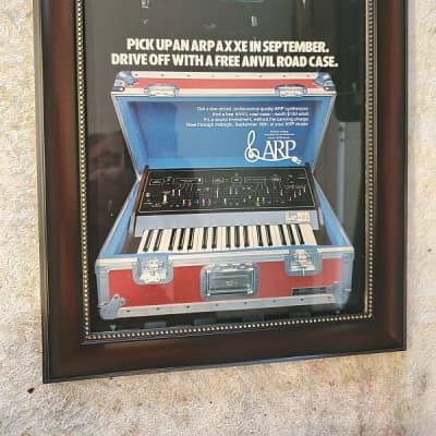 1976 Arp Synthesizers Color Promotional Ad Framed Arp Axxe Original