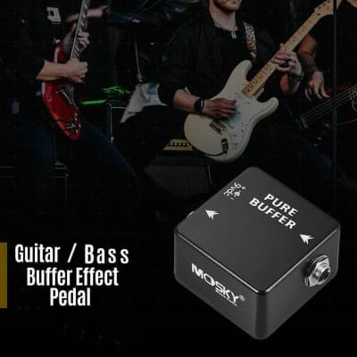Mosky Audio Pure Buffer Guitar Effect Pedal + Battery Cable + Mooer Topper image 4