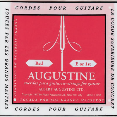Corde de Sol Augustine Rouge guitare classique -  tirant normal for sale
