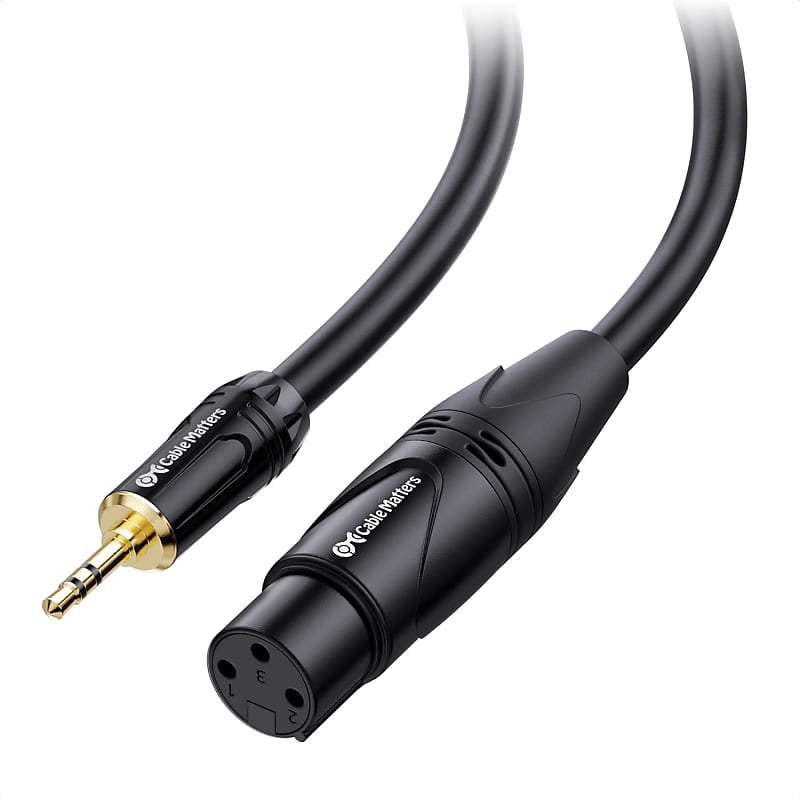  Cable Matters 2-Pack Premium XLR to XLR Cables, XLR Microphone  Cable 10 Feet, Oxygen-Free Copper (OFC) XLR Male to Female Cord, Mic Cord,  XLR Speaker Cable, Black : Musical Instruments