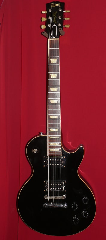 Burny by Fernandes Super Grade Model Black - Made in Japan Les Paul Stadard  type