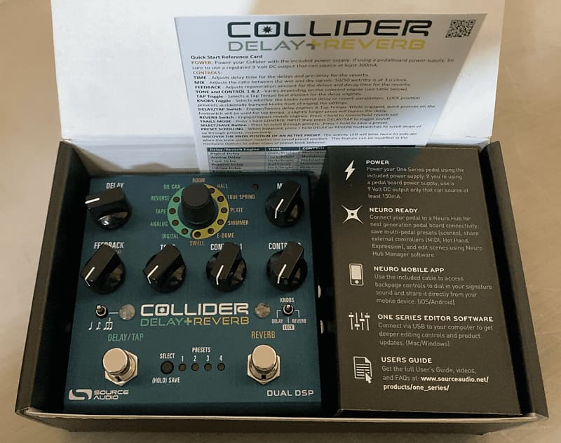 Source Audio Collider Stereo Delay+Reverb Pedal Reverb