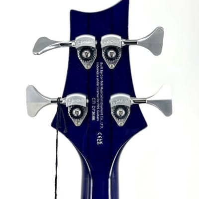 PRS SE Kingfisher 4 String Electric Bass Faded Blue Wrap Around Burst Ser#: D73686 image 8