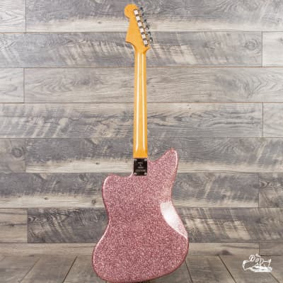 Bell & Hern Custom JazzCaster Finished in "Cousin Strawberry" Sparkle image 8
