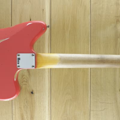 Fender Custom Shop Dealer Select CuNiFe Wide Range Jazzmaster Heavy Relic Fiesta Red , Left Handed R125194 image 2