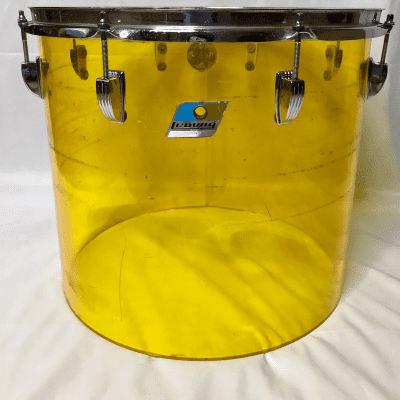 1970s Ludwig Vistalite 14x16" Concert Tom with Single-Color Finish