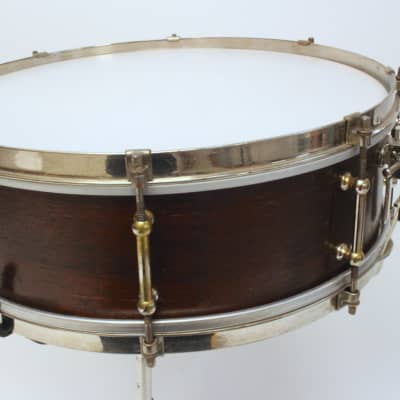 Decolite 5x15 Duplex Snare Drum Shell All Vintage Nickel Hdwr 1900s image 12