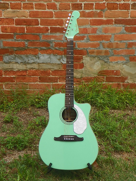 Fender Sonoran SCE Acoustic Electric Guitar Seafoam Green California Series  MFG Refurbished