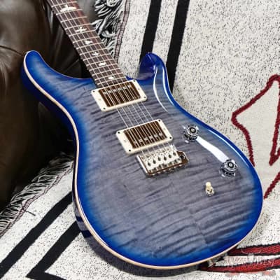 Paul Reed Smith PRS Wild West Guitars Special Run CE 24 Painted Black Neck 57/08 Covered Pickups Faded Grey Black Blue Burst 7.50 LBS image 6