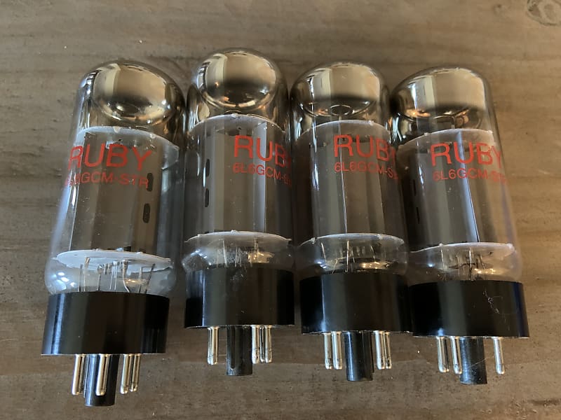 Ruby 6L6GCMSTR Matched Quartet Power Amp Tubes Reverb