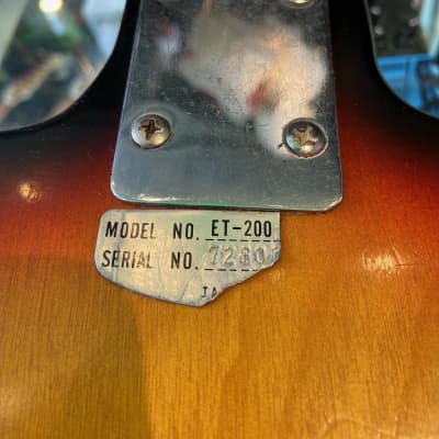 Teisco Sunburst ET-200 Checkmate Tulip image 15