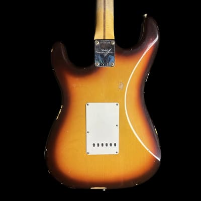 Fender Custom Shop 58 Strat Relic Faded Aged Chocolate 3-color Sunburst w/case image 7